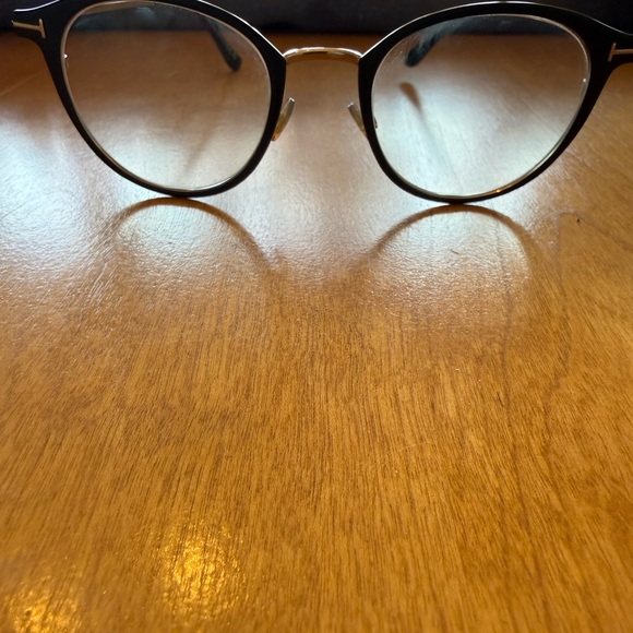 Tom Ford Dark Eyeglasses with Brown Case - Picture 5 of 8